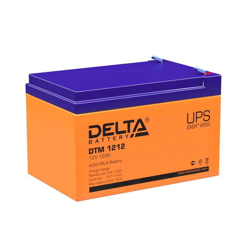 Аккумулятор UPS 12В 12А.ч DTM 1212 Delta 4614010050008 (1 шт.)