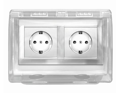 Накладка защитная для двухместной розетки Duwi 26311 1 (1 шт.)