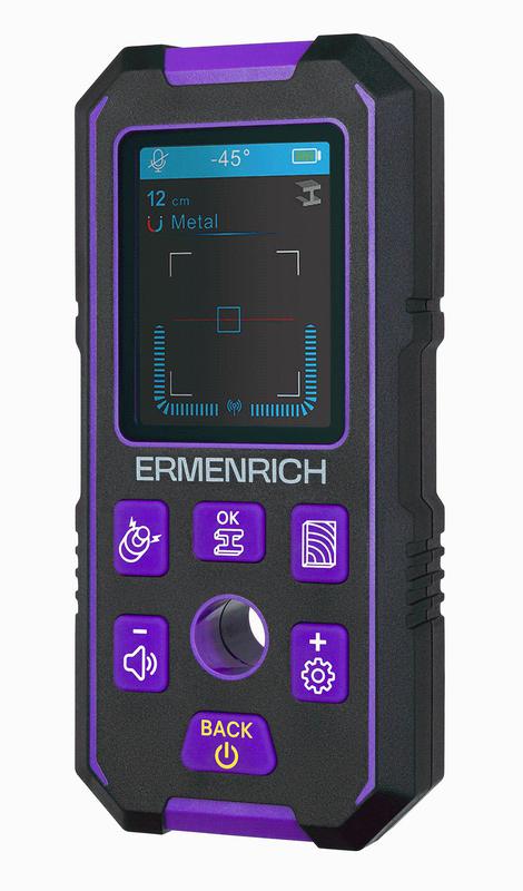 Детектор скрытой проводки Ping SM70 фиолет. Ermenrich 83841 (1 шт.)