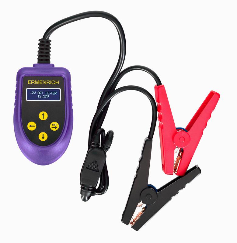 Тестер аккумуляторный Zing AL30 фиолет. Ermenrich 85690 (1 шт.)