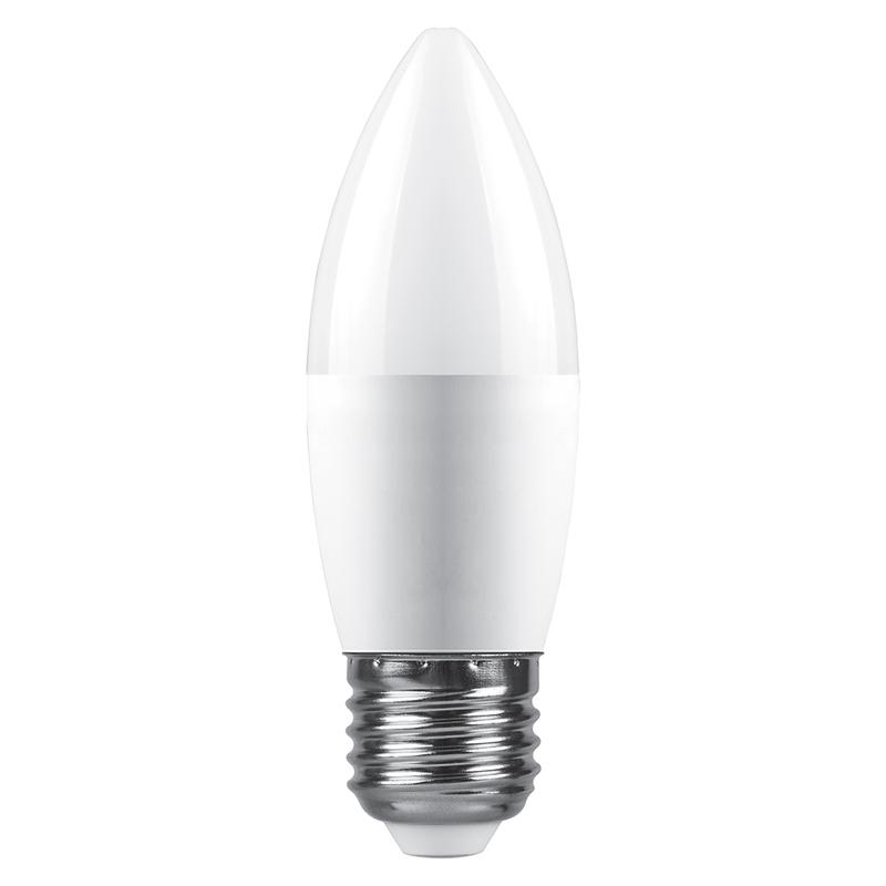 Лампа светодиодная SBC3720 20Вт C37 свеча 4000К E27 230В SAFFIT 55270 (1 шт.)