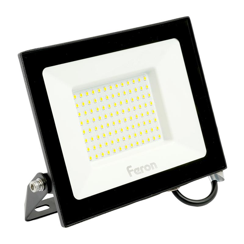 Прожектор светодиодный LL-922 100Вт 4000К IP65 AC 230В/50Гц 2835SMD черн. FERON 48108 (1 шт.)