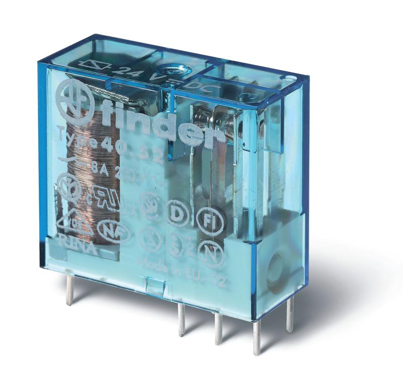 Реле миниатюрное универсальное 2CO 8А 24В DC FINDER 405290240000 (1 шт.)