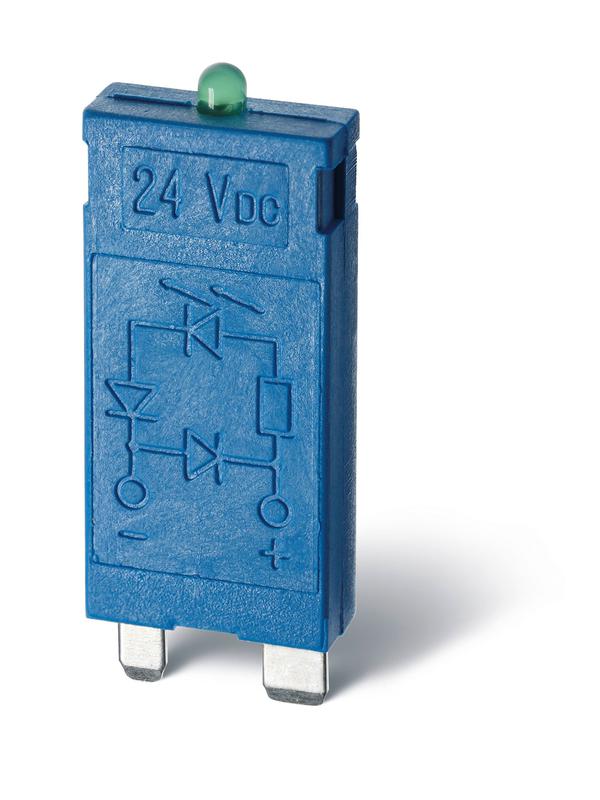 Модуль индикации и защиты LED + варистор 110...240В AC/DC зел. FINDER 9901023098 (1 шт.)
