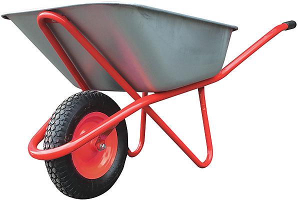 Тачка строительная ПУ колесо 90л грузоподъемность 200кг Профи FIT 77627 (1 шт.)