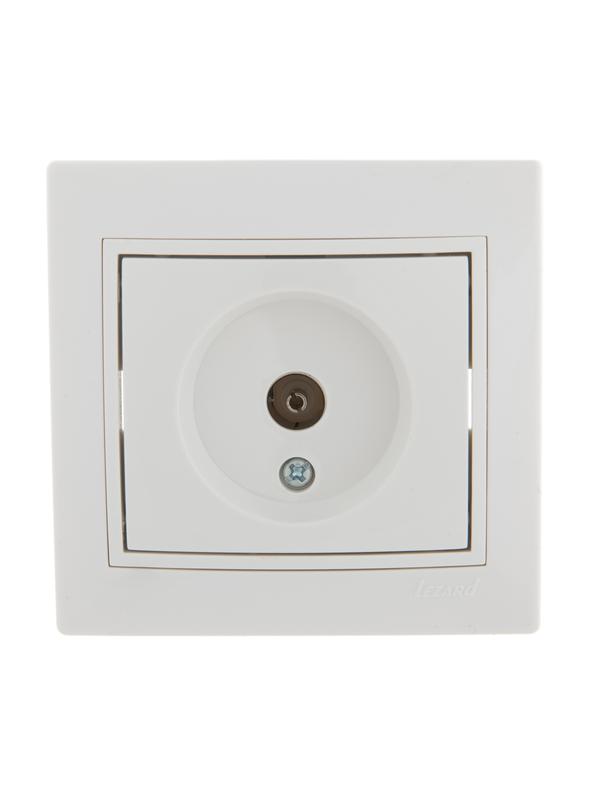 Розетка телевизионная проходная TV СП Mira бел./бел. LEZARD 701-0202-129 (1 шт.)