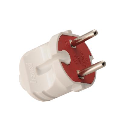 Вилка Accessories 1ф 6А без заземл. бел. LEZARD 715-0101-601 (1 шт.)