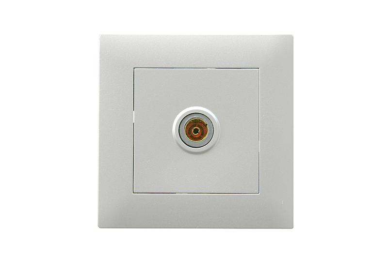 Розетка TV проходная Karea RIZZ STAR сер. Makel 88065007 (1 шт.)