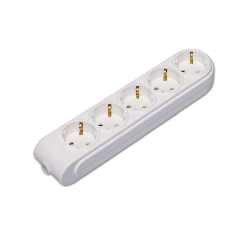 Колодка удлинителя 5-м с заземл. защ. шторки Makel N5210000 (1 шт.)
