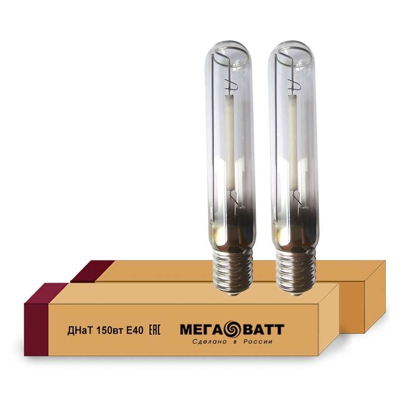 Лампа газоразрядная натриевая ДНаТ 150 E40 (25) МЕГАВАТТ 02935 (1 шт.)