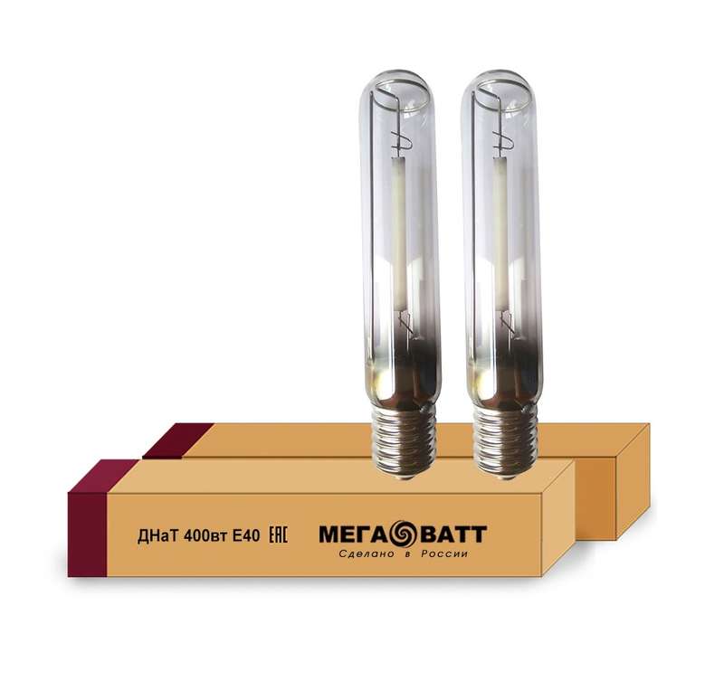 Лампа газоразрядная натриевая ДНаТ 400 E40 (25) МЕГАВАТТ 02959 (1 шт.)