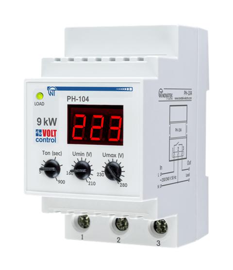 Реле напряжения РН-104 1ф НовАтек-Электро 3425600114 (1 шт.)