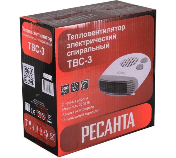 Тепловентилятор ТВС-3 Ресанта 67/2/12 (1 шт.)
