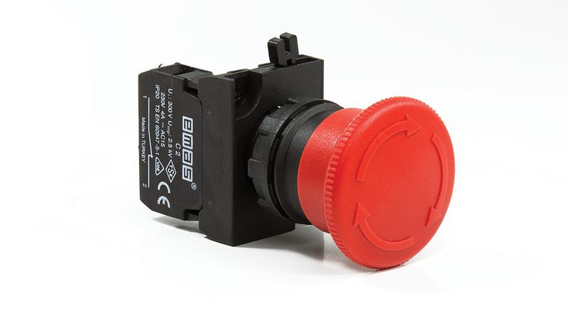 Кнопка аварийная Ф40мм (1НЗ) (CP) EMAS CP200E (1 шт.)