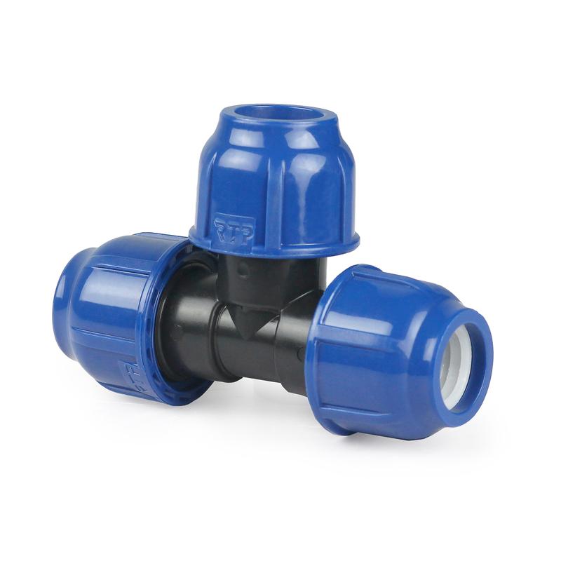 Тройник компрессионный PN16 d20 для ПЭ труб RTP 14698 (1 шт.)
