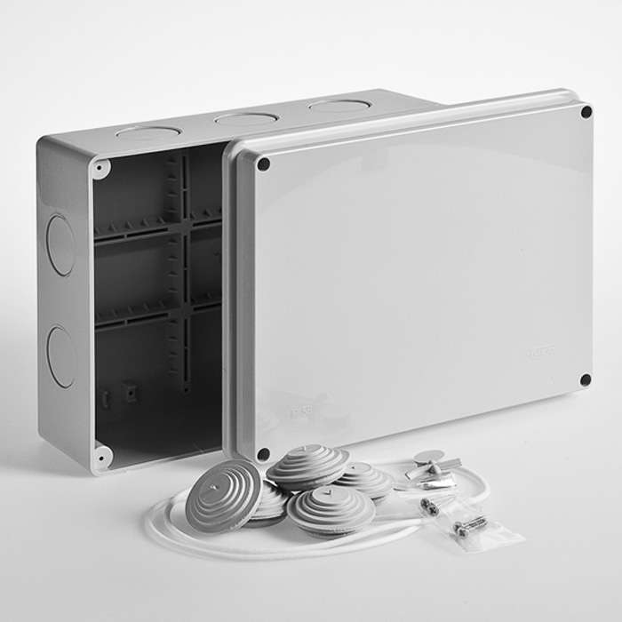 Коробка распределительная ОП 240х195х90мм IP55 без гермовводов Ruvinil 67066 (1 шт.)
