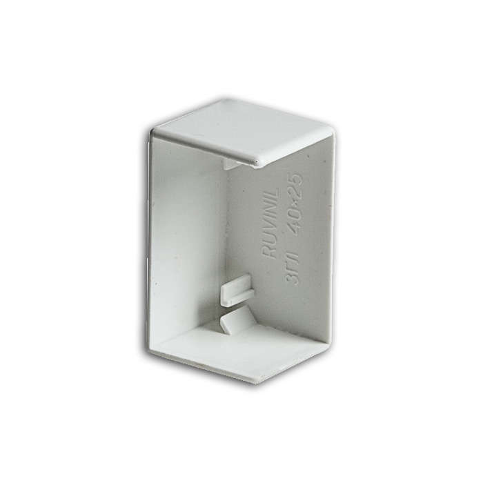 Заглушка для кабель-канала РКК 40х16 бел. Ruvinil ЗГЛ-40х16 (1 шт.)
