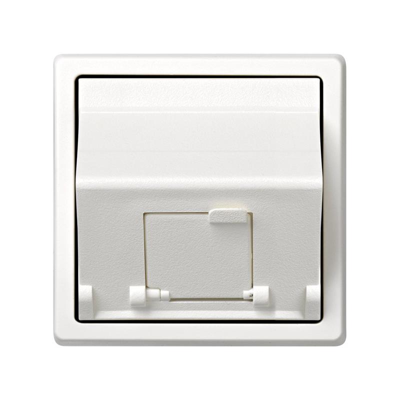 Адаптер на 1 RJ45(12) коннектор 75528; 75540; 75541; 75544-39 наклонный Simon73 Loft бел. 73085-60 (1 шт.)