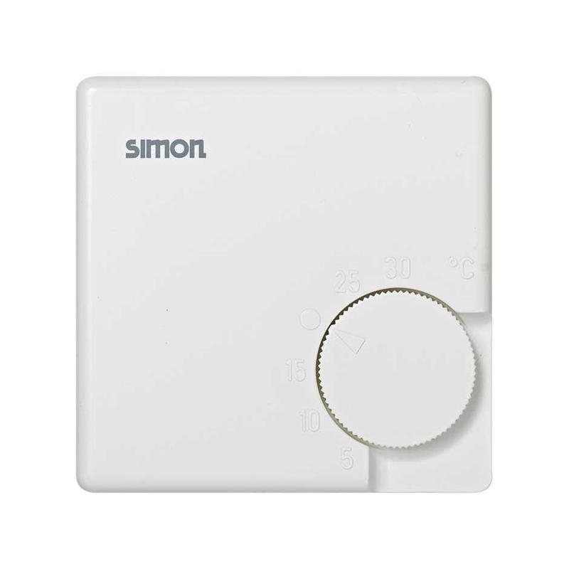 Механизм термостата комнатный тепло 10А 250В 5-30град. сл. кость Simon 75500-61 (1 шт.)