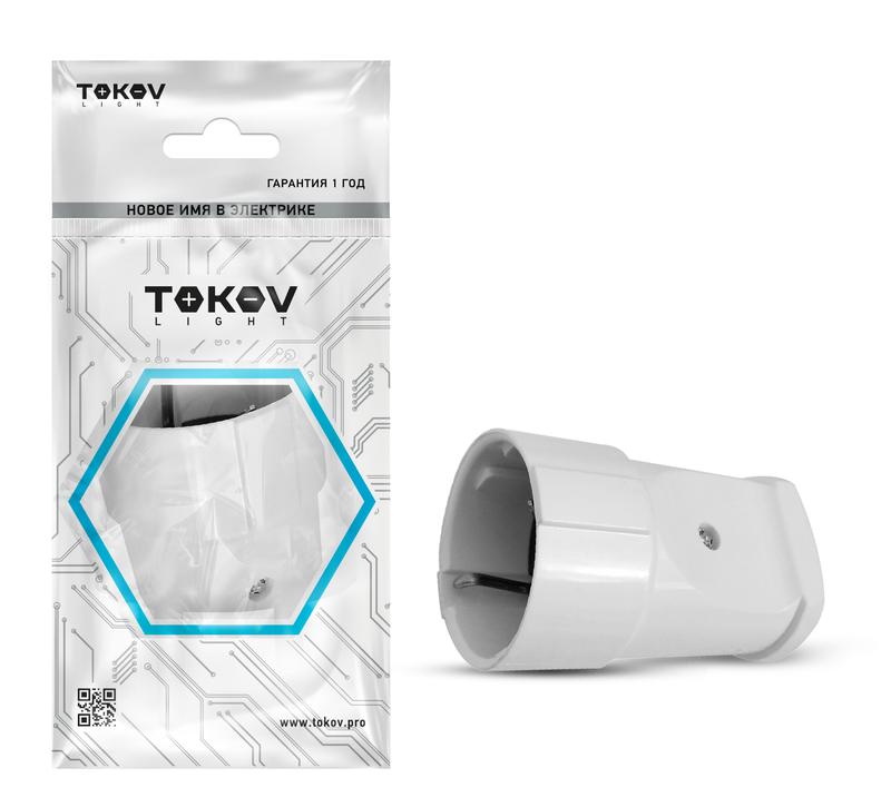 Розетка переносная 16А 250В с заземл. бел. TOKOV ELECTRIC TKL-STZ-C01 (1 шт.)