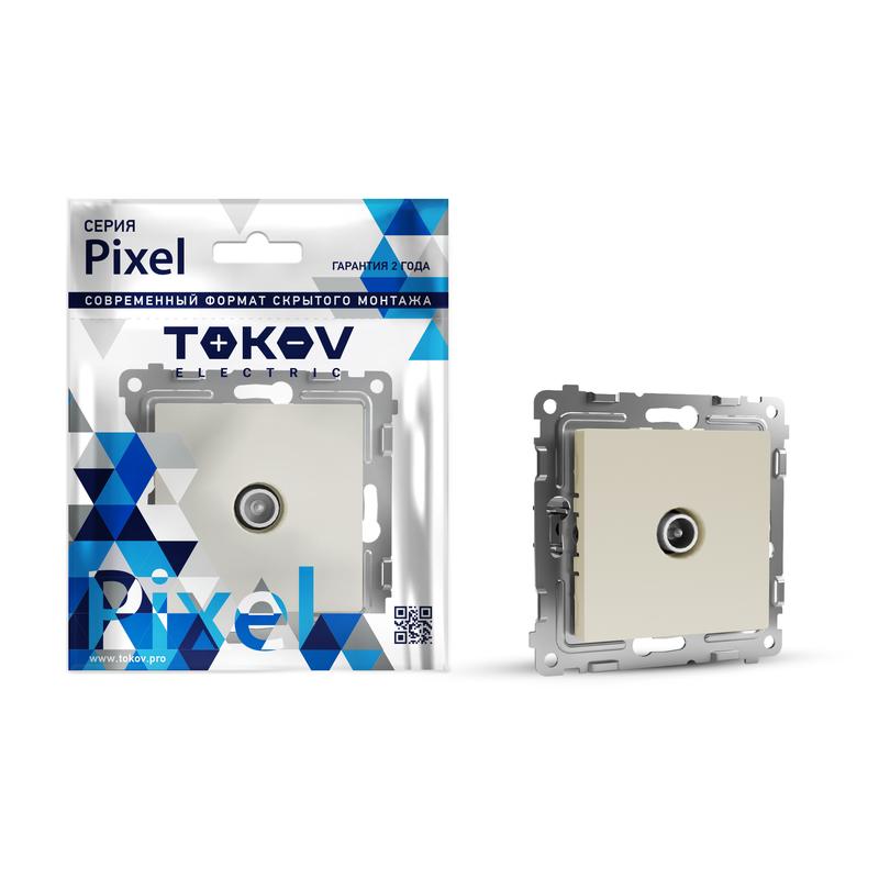 Коннектор TV СП Pixel механизм беж. TOKOV ELECTRIC TKE-PX-A1C-C02 (1 шт.)