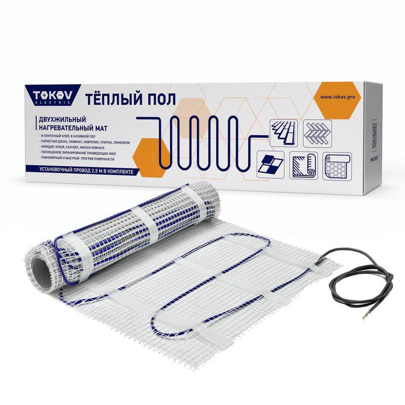 Комплект "Теплый пол" (мат) 150Вт/кв.м 2.5кв.м TOKOV ELECTRIC TKE-MAT150-375-2.5 (1 шт.)