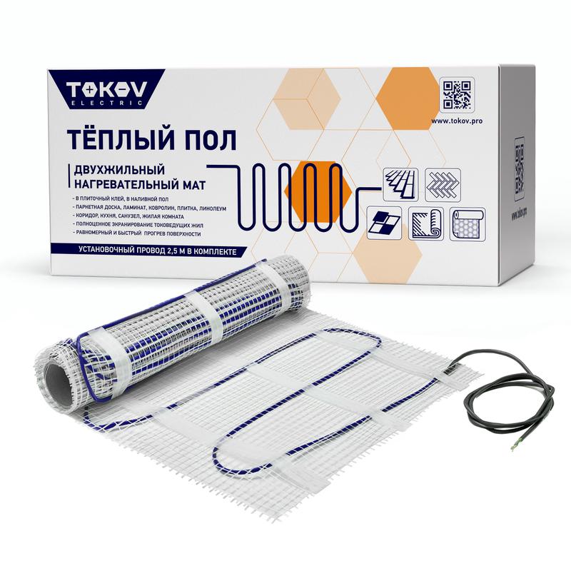Комплект "Теплый пол" (мат) 150Вт/кв.м 9кв.м TOKOV ELECTRIC TKE-MAT150-1350-9 (1 шт.)