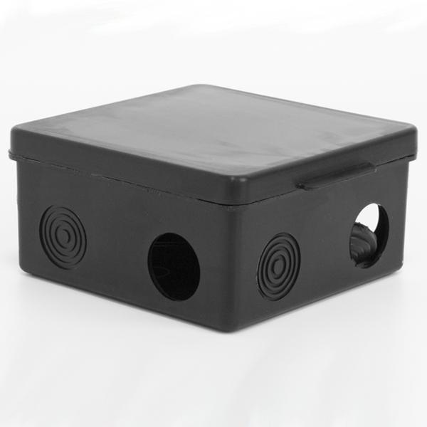 Коробка распределительная ОП 100х100х50мм 7 каб. вводов IP54 черн. TOKOV ELECTRIC TKE-KR-100-100-50-C05 (1 шт.)