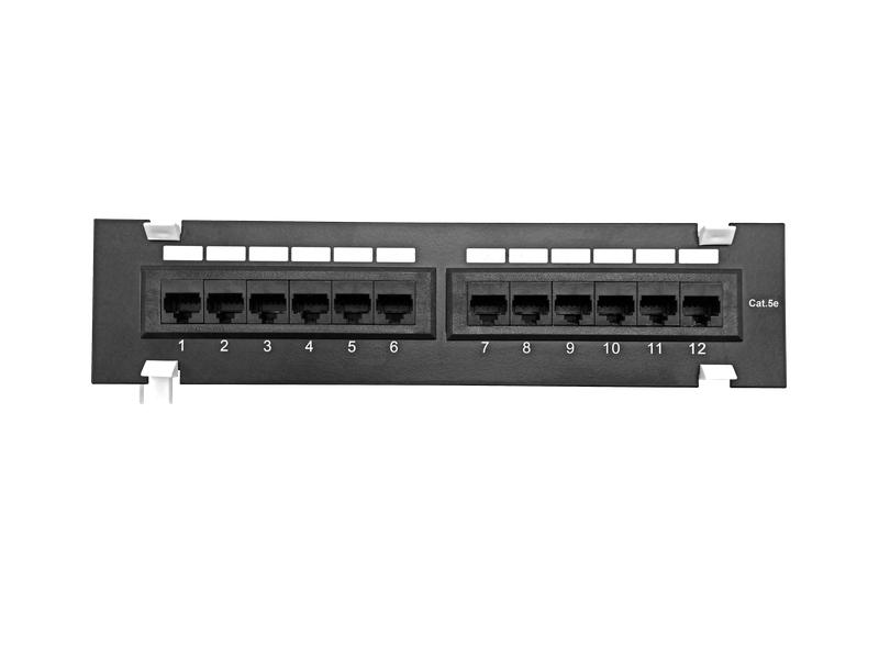 Патч-панель настенная кат.5E UTP 12 портов RJ-45 TOKOV ELECTRIC TKE-WMPP-5E-1U-12P-UTP (1 шт.)