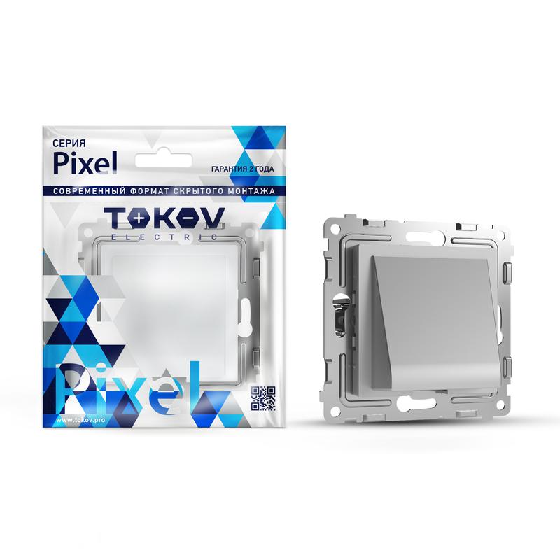 Вывод кабеля СП Pixel IP20 механизм алюм. TOKOV ELECTRIC TKE-PX-CP-C03 (1 шт.)