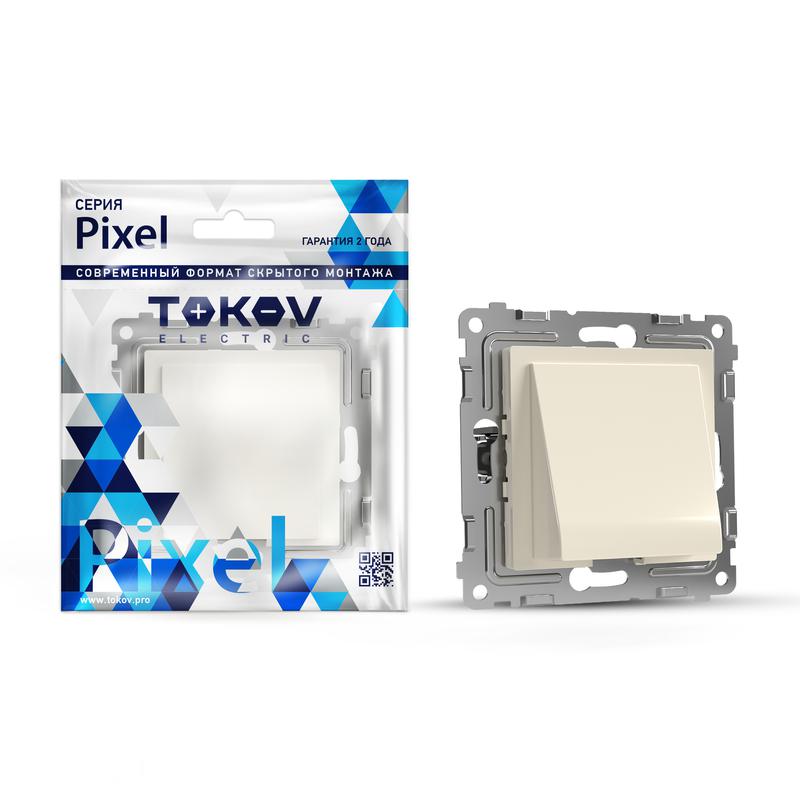Вывод кабеля СП Pixel IP20 механизм беж. TOKOV ELECTRIC TKE-PX-CP-C02 (1 шт.)