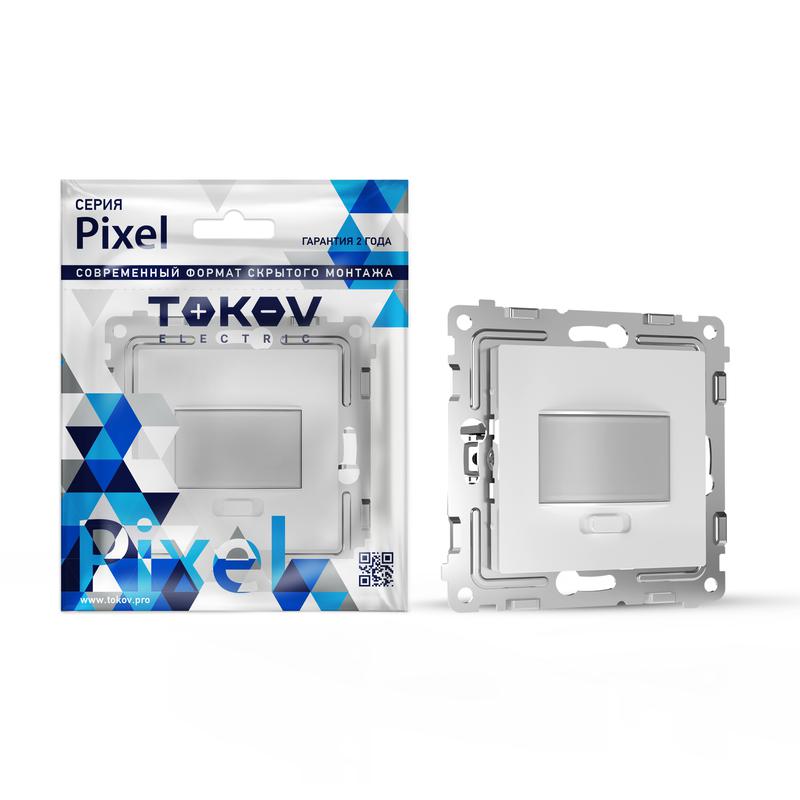 Датчик движения СП Pixel IP20 механизм бел. TOKOV ELECTRIC TKE-PX-P1IS-C01 (1 шт.)