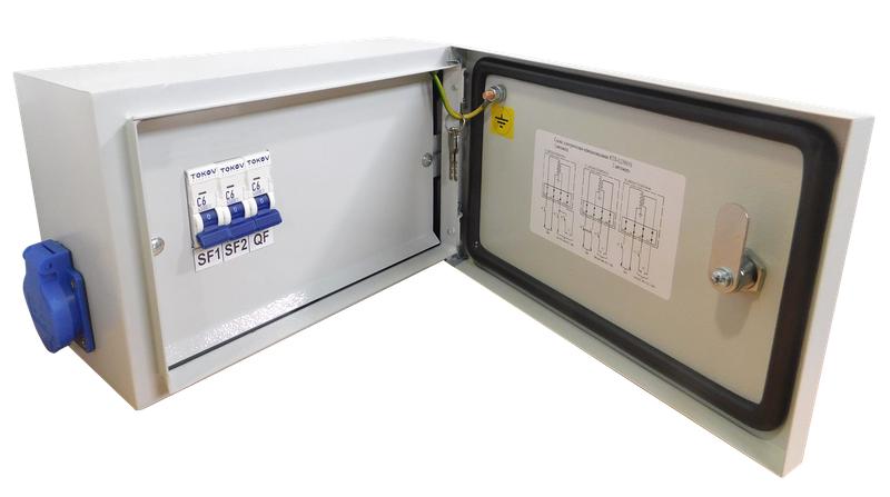 Ящик с понижающим трансформатором ЯТП 0.25 230/12 (3 авт. выкл.) IP54 TOKOV ELECTRIC TKE-TT13-12-250-54 (1 шт.)