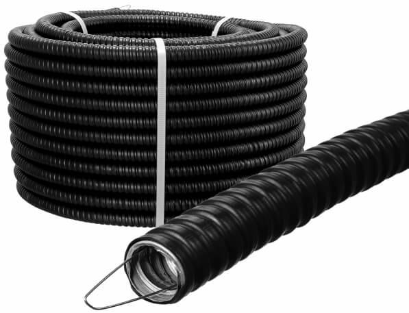 Металлорукав в ПВХ изоляции Р3-ЦПнг 15 черн. (уп.50м) TOKOV ELECTRIC TKE-MR-PVC-15-50-C05