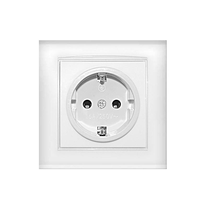 Розетка 1-м СП Бриллиант 16А IP20 с заземл. бел. UNIVersal 7947625 (1 шт.)