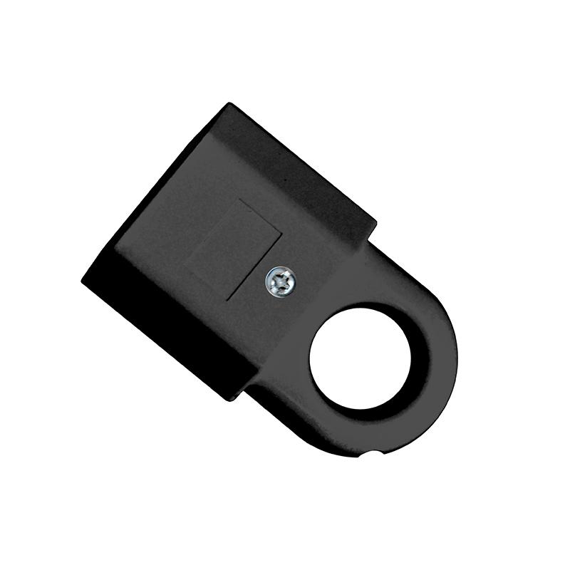 Розетка переносная 6А 250В плоская с ушком без заземл. черн. UNIVersal А1040 (1 шт.)