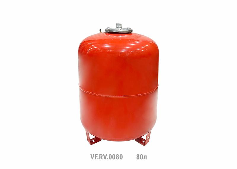 Бак расширительный вертикальный RV 80л (с мал. ножками) (8шт/пал) красн. VALFEX VF.RV.0080 (1 шт.)