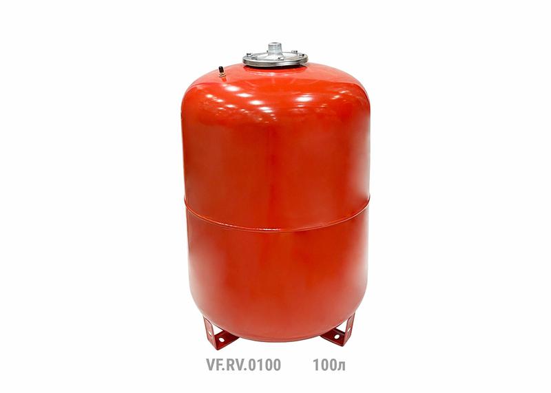 Бак расширительный вертикальный RV 100л (с мал. ножками) (8шт/пал) красн. VALFEX VF.RV.0100 (1 шт.)