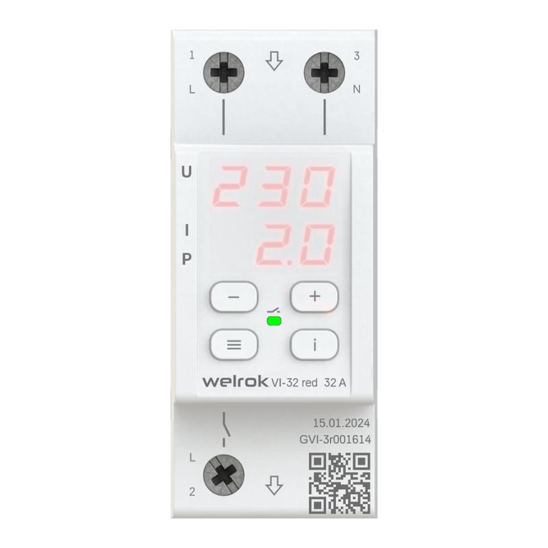 Реле напряжения VI-32 red Welrok 4660251140519 (1 шт.)